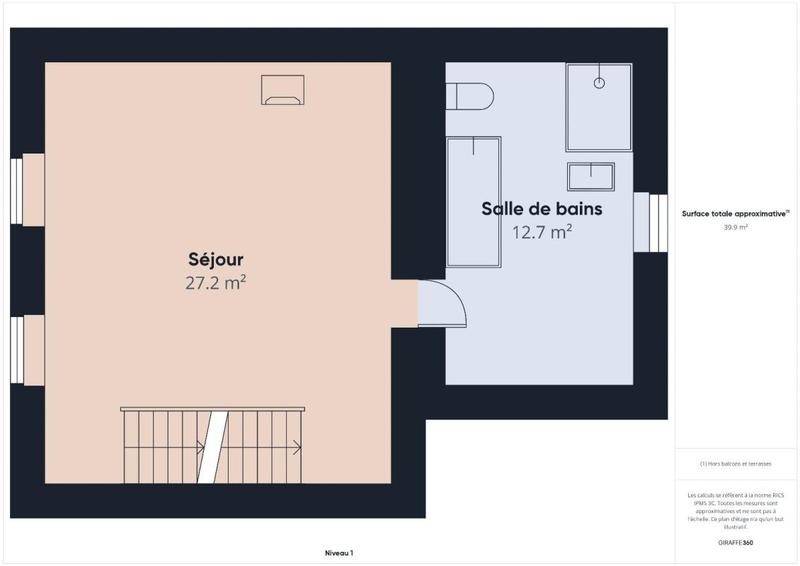 Corps de ferme - 113 m² - 3 pièces