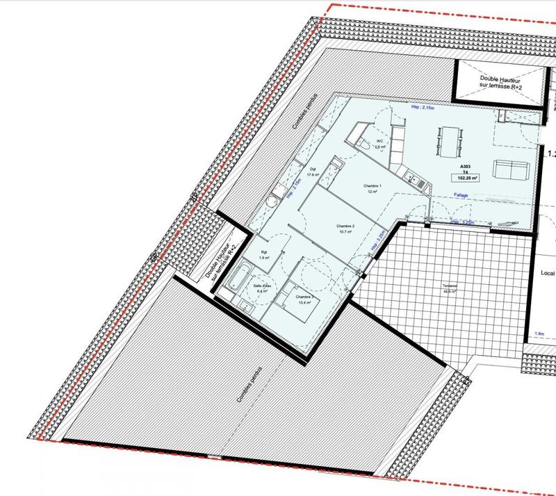 Appartement - 102 m² - 4 pièces