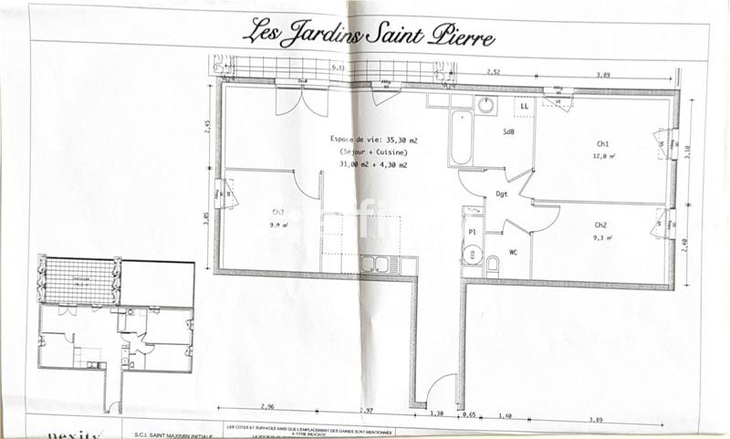 Appartement - 76 m² - 4 pièces