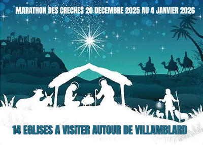 Marathon des crèches Villamblard et communes aux alentours