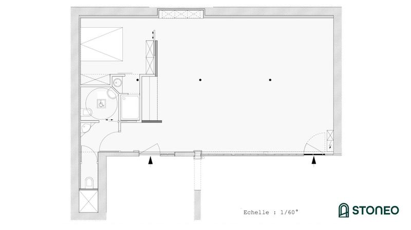 Bureau - 77 m² - 2 pièces