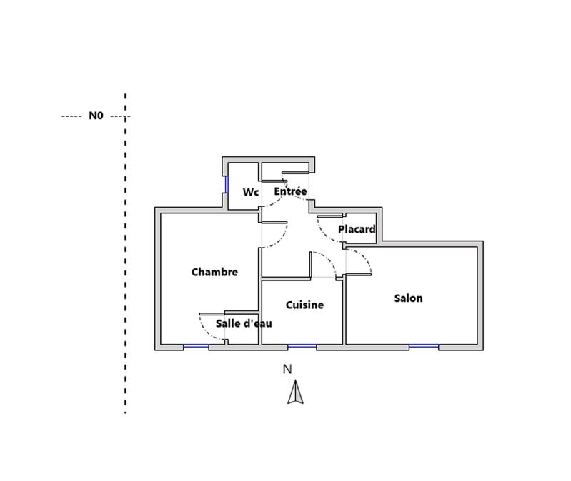 Appartement - 36 m² - 2 pièces