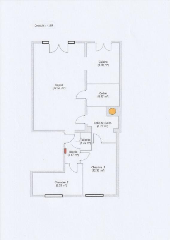 Appartement - 80 m² - 4 pièces