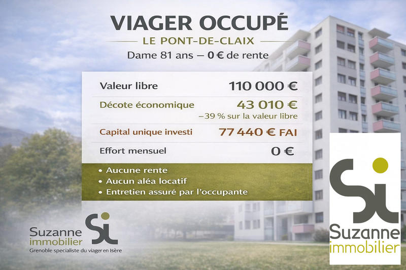 Viager - Appartement - 67 m² - 3 pièces