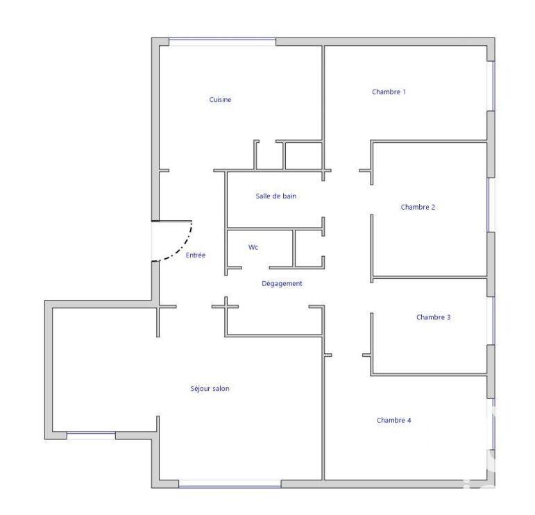 Appartement - 104 m² - 5 pièces