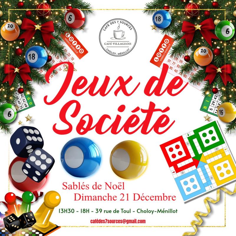 Après-midi jeux de société - Spécial Noël