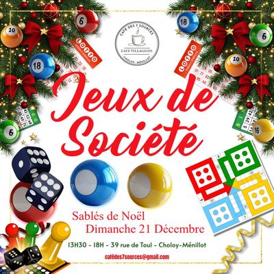 Après-midi jeux de société - Spécial Noël