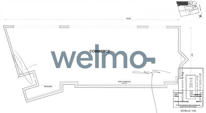 Local commercial - 86 m² - 2 pièces