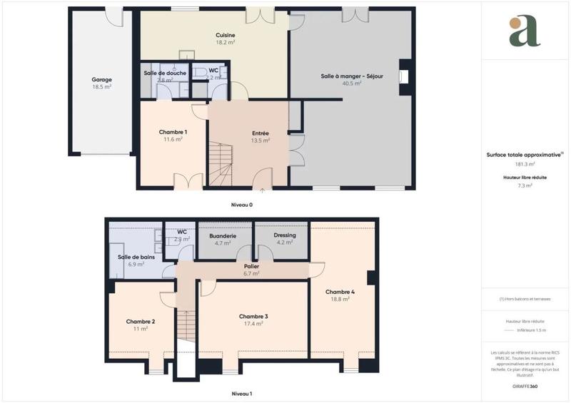 Maison - 145 m² - 5 pièces