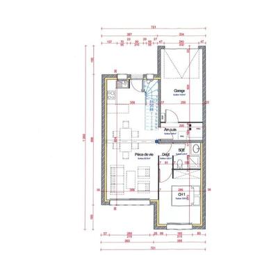 Maison - 89 m² - 5 pièces