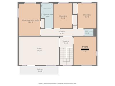 Maison - 93 m² - 4 pièces