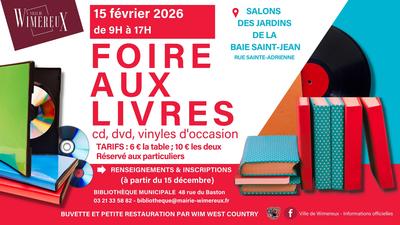 Foire aux livres, cd, dvd, vinyles d'occasion