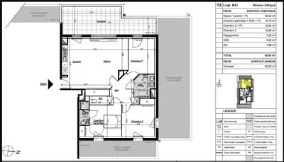 Appartement - 89 m² - 4 pièces