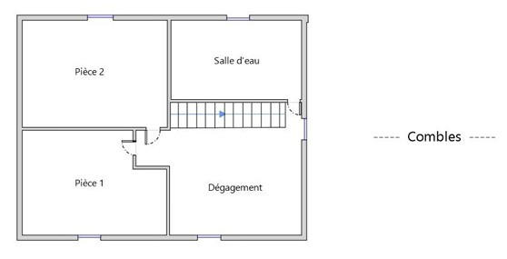 Maison - 62 m² - 3 pièces