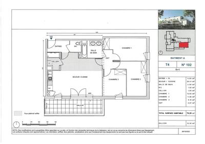 Appartement - 79 m² - 4 pièces