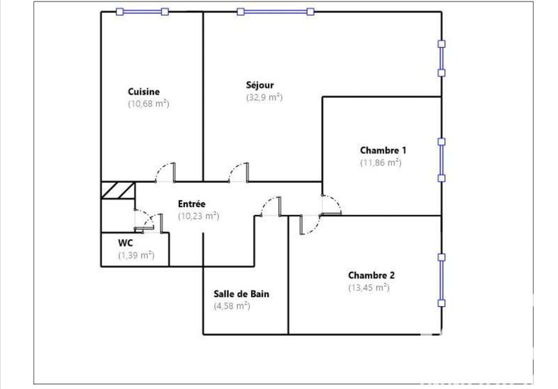 Appartement - 85 m² - 4 pièces