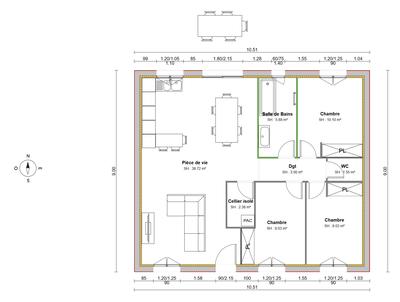 Maison - 79 m² - 4 pièces