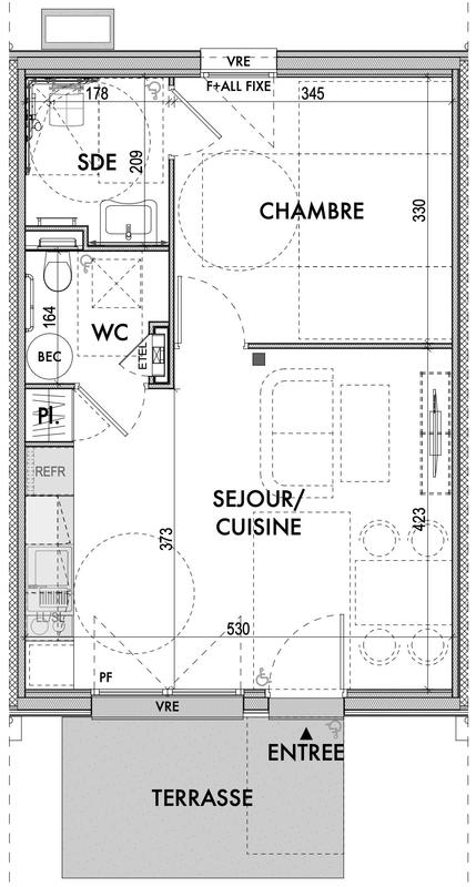 Maison contemporaine - 39 m² - 2 pièces