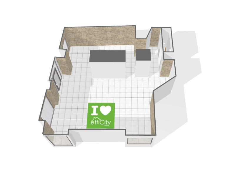 Bureau - 55 m² - 2 pièces