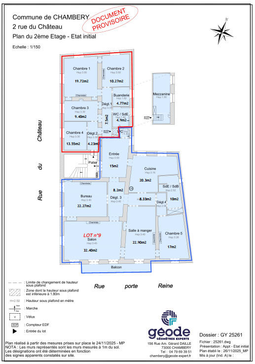Appartement - 156 m² - 5 pièces