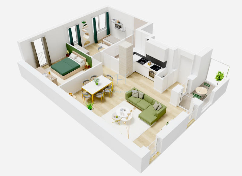 Appartement - 63 m² - 3 pièces