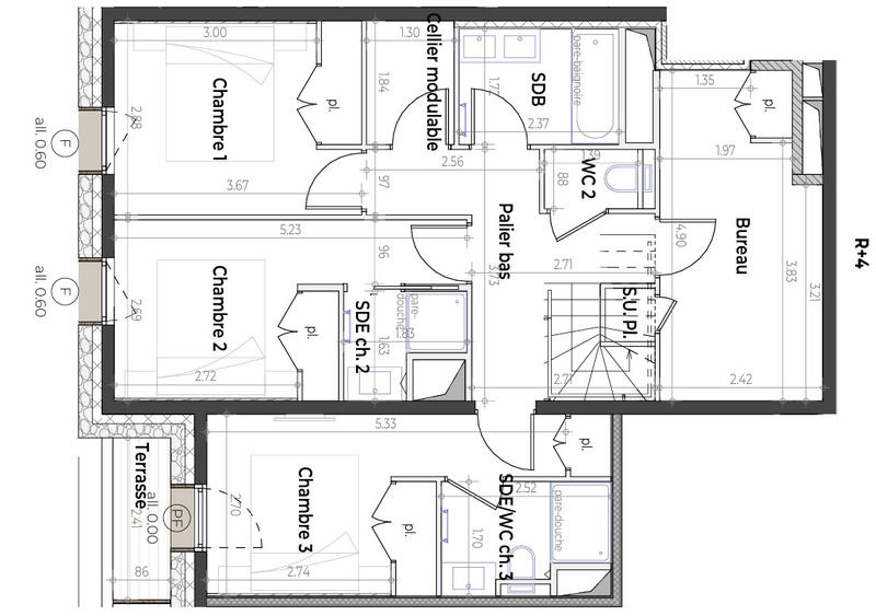 Appartement - 104 m² - 4 pièces
