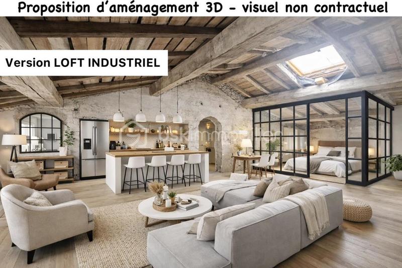 Appartement - 120 m² - 1 pièce