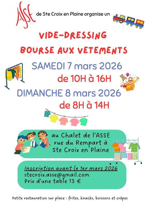 Bourse aux vêtements - vide dressing