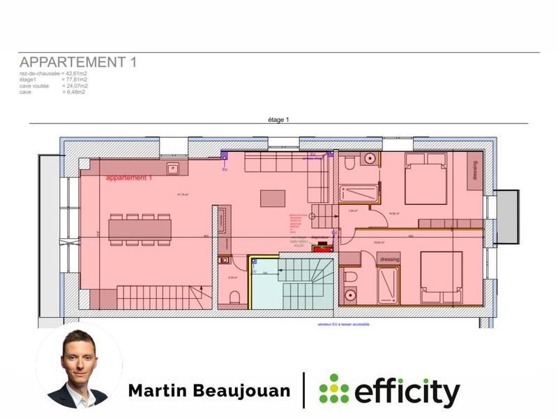 Appartement - 144 m² - 5 pièces