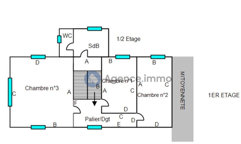Maison ancienne - 99 m² - 4 pièces