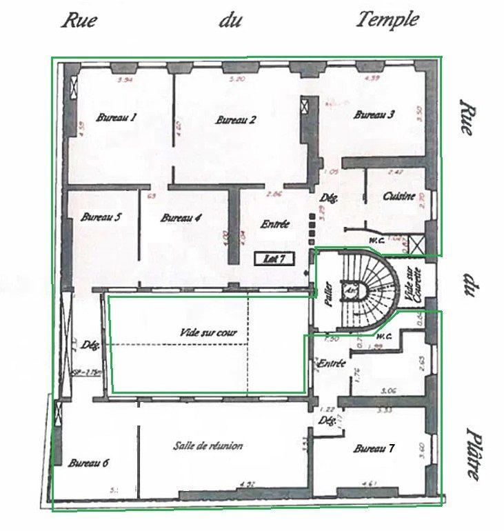 Bureau - 186 m² - 4 pièces