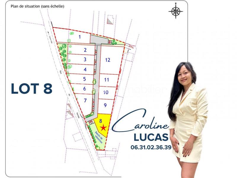 Terrain constructible - 554 m²