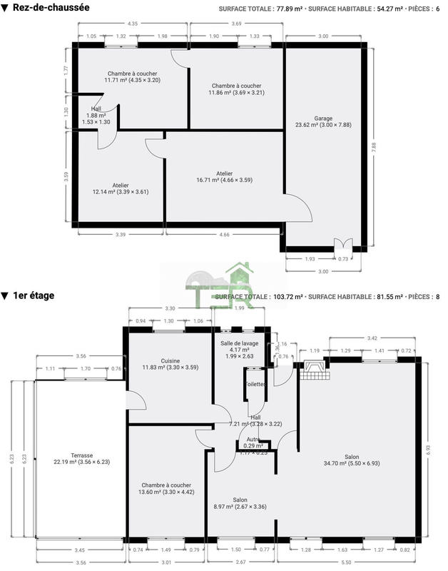 Maison - 191 m² - 6 pièces