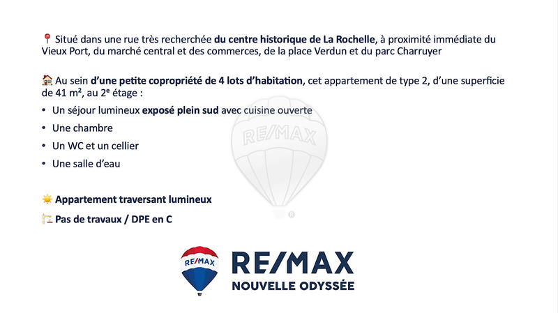 Appartement - 41 m² - 2 pièces