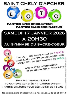 Loto de l'Apel Sainte-Marie - Sacré Coeur