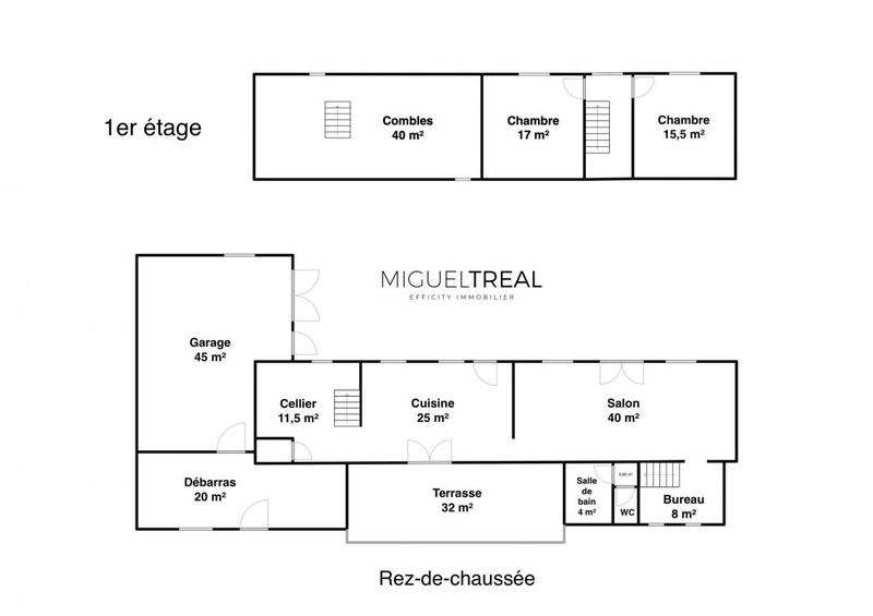 Maison - 140 m² - 3 pièces