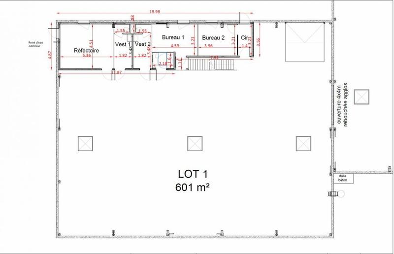 Entrepôt - 1 210 m²