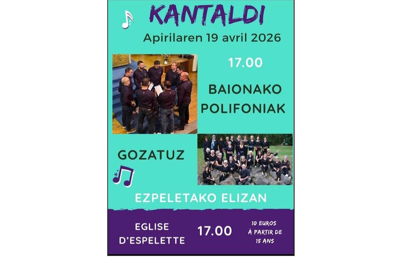 Kantaldi avec Baionako Polifoniak et Gozatuz