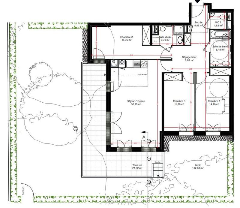Appartement - 95 m² - 4 pièces