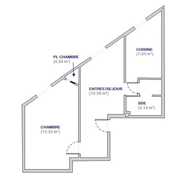 Appartement - 36 m² - 2 pièces
