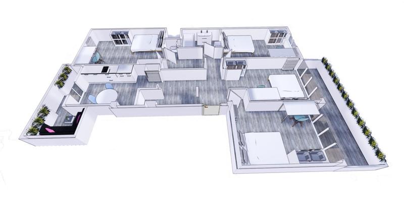 Chambre - 13 m² - 1 pièce