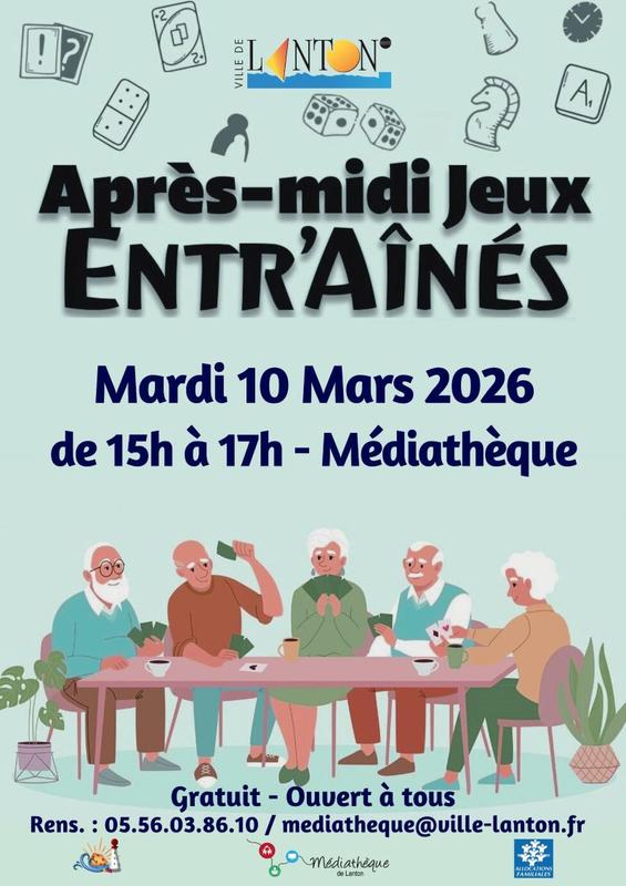 Après-midi jeux entr'aînés