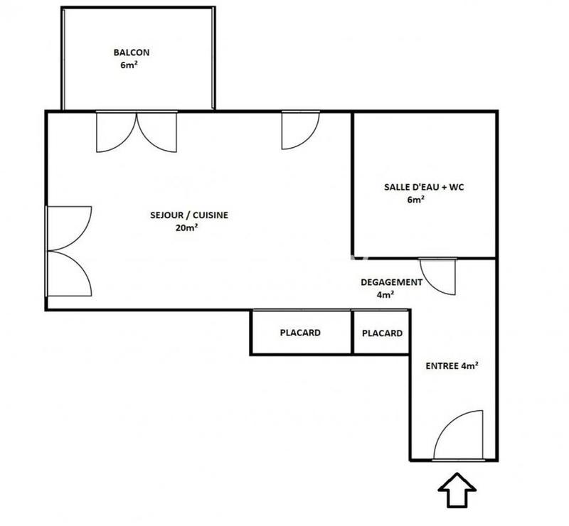 Appartement - 35 m² - 1 pièce
