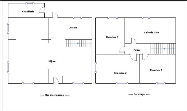Maison de village - 100 m² - 5 pièces