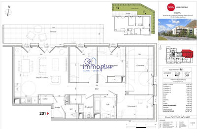 Appartement - 97 m² - 5 pièces