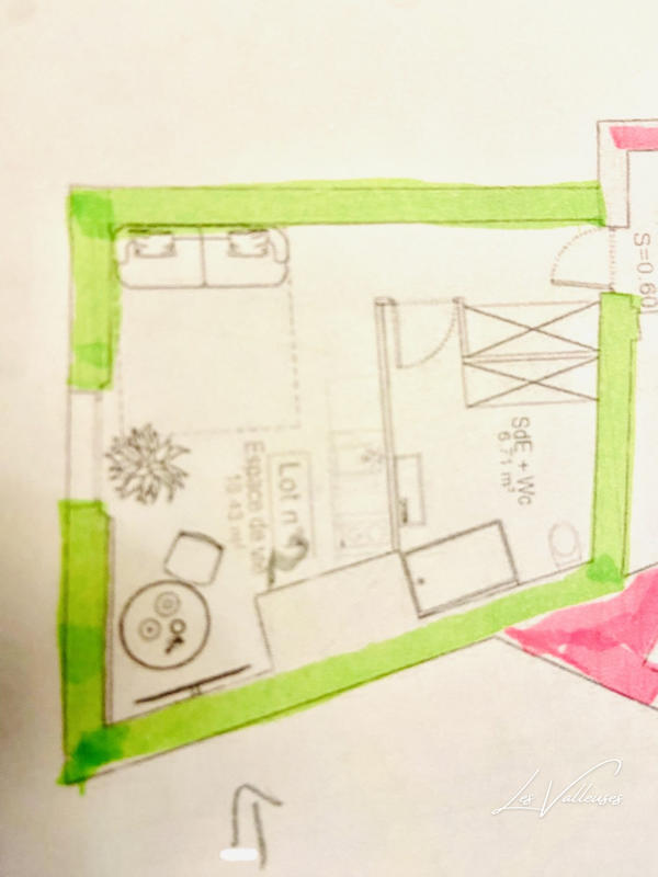 Appartement - 23 m² - 1 pièce