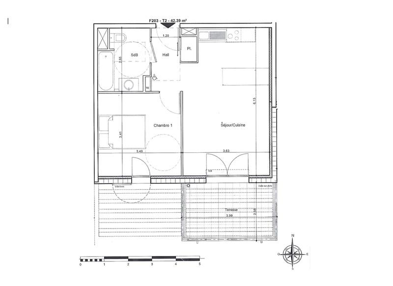 Appartement - 42 m² - 2 pièces