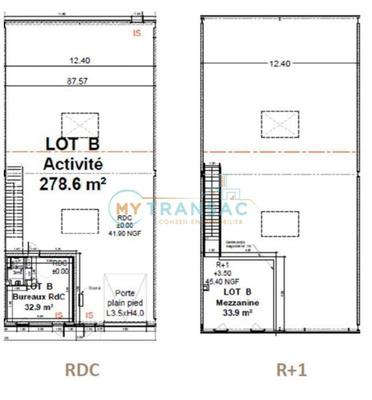 Local d'activité / Entrepôt - 343 m²