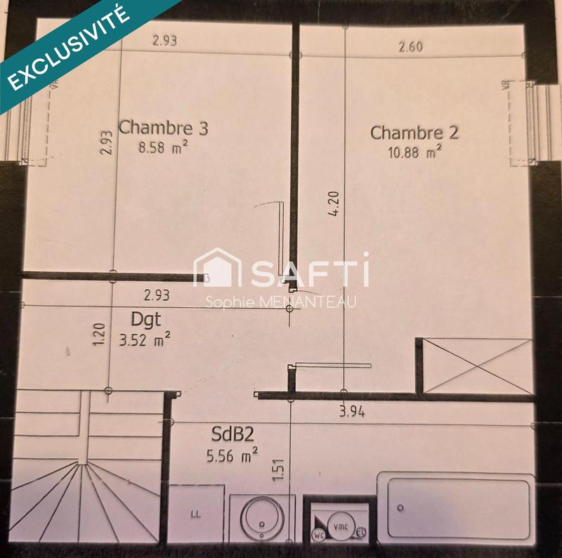 Appartement - 76 m² - 4 pièces