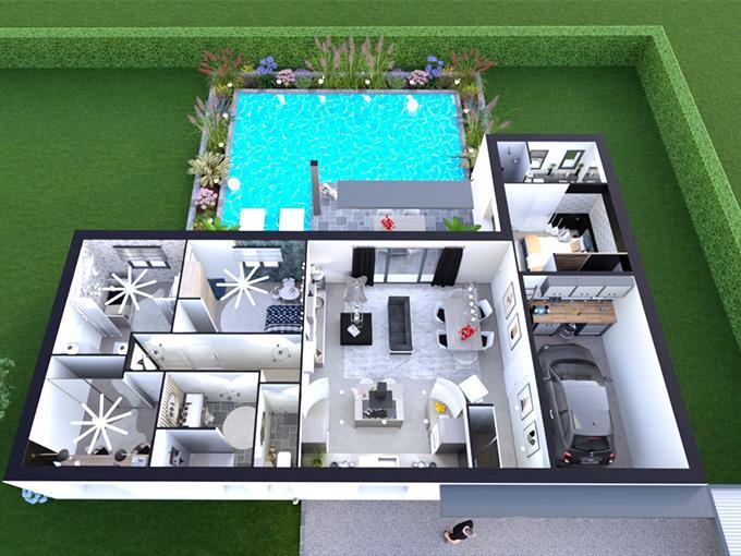 Maison - 85 m² - 5 pièces